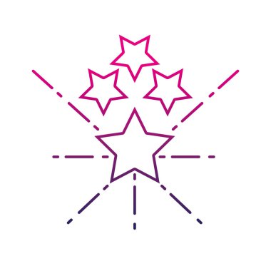 parlak renkli sanat için gökyüzü tasarlamak vektör yıldız