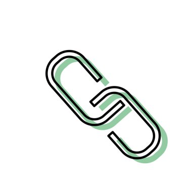 Bağlantı Zinciri web ve bağlantı Tema izole tasarım vektör çizim