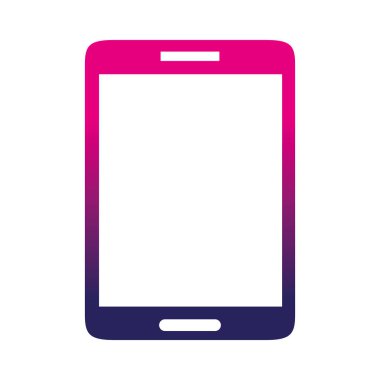 Smartphone arayıp iletişim vektör çizim için mobil siluet