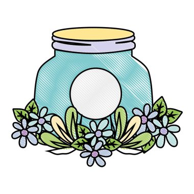 rendelenmiş gülümseme mason cam kawaii silah vektör çizim ile