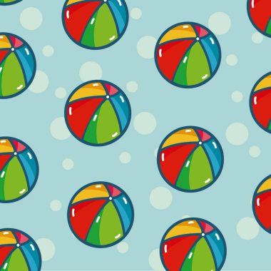 Plaj topu arka plan vektör çizim grafik tasarım