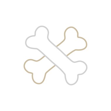 satır kemikleri ölüm vektör çizim tehlikeli uyarı sembolü