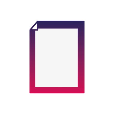 siluet kağıt ile bükülmüş sayfası nesne tasarlamak vektör