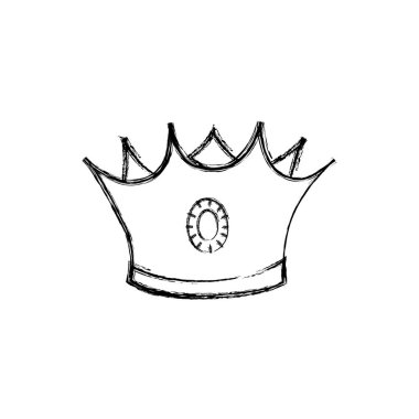 Taç kraliyet lüks ve takı Tema izole tasarım vektör çizim