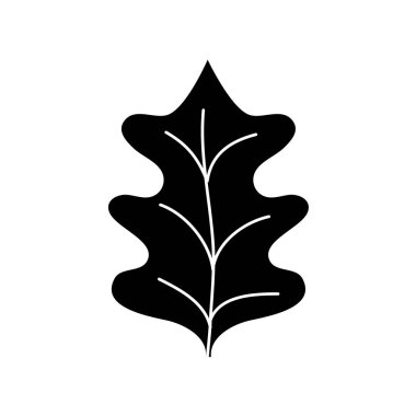 kontur tropikal kale leal doğal bitki vektör çizim