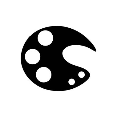 kontur sanat paleti aracına boya ve vektör çizim çizim