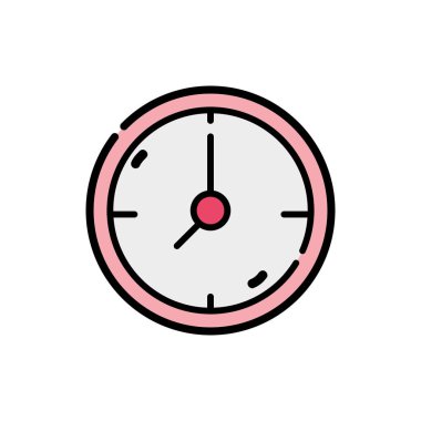 duvar daire saat nesne tasarlamak vektör