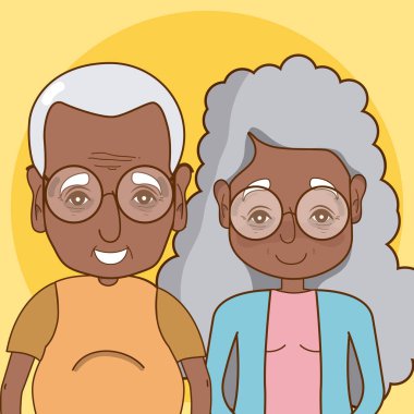 Şirin dedesi karikatür renkli arka plan vektör çizim grafik tasarım üzerine