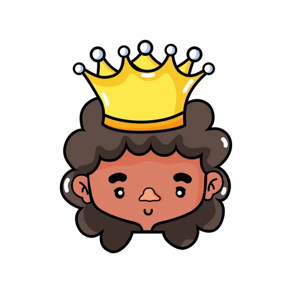 Princesa Del Reino Real Tema Imperial Diseño Aislado Ilustración Vectorial — Vector de stock