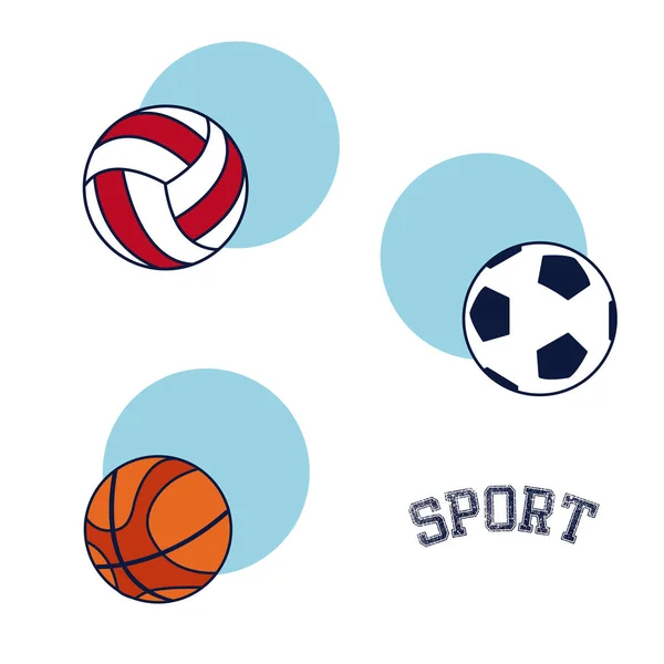Sportgeräte Und Zubehör Vektor Illustration Grafikdesign — Stockvektor