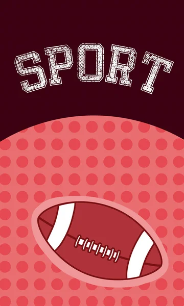 Illustration Vectorielle Ballon Football Sportif Design Graphique — Image vectorielle
