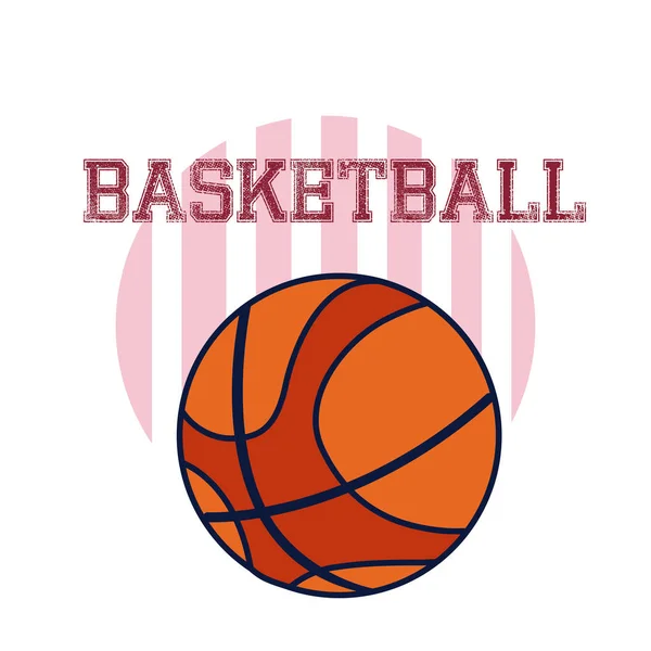 Basketball sport ball vector illustration graphic design