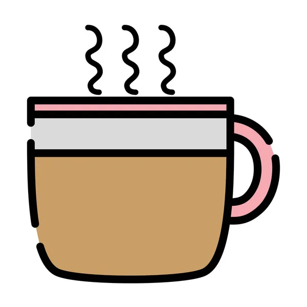 Taza Café Caliente Bebida Para Beber Vector Ilustración — Vector de stock