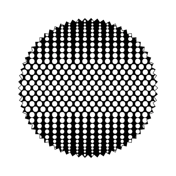 Silhouette Cirkel Med Sömlös Grafikformatet Bakgrunden Design Vektorillustration — Stock vektor