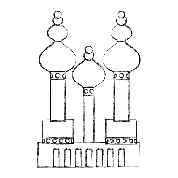 Figur Moskva Resor Webbplats Resa Semester Vektorillustration — Stock vektor