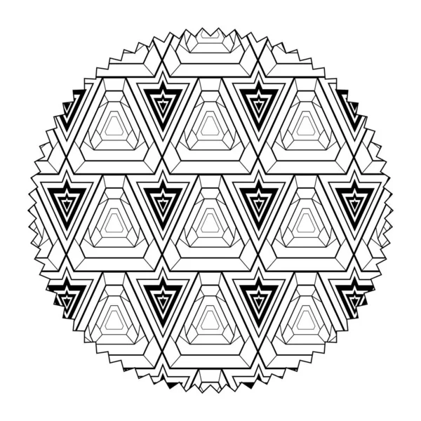 Cirkel Med Sömlösa Mönster Bakgrundsgrafik Dekoration Vektorillustration — Stock vektor