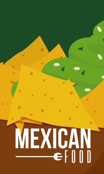 Desain Grafis Kartu Menu Makanan Meksiko Vektor Gambar - Stok Vektor