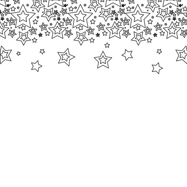 Linie Sterne Weihnachten Dekoration Hintergrund Vektor Illustration — Stockvektor