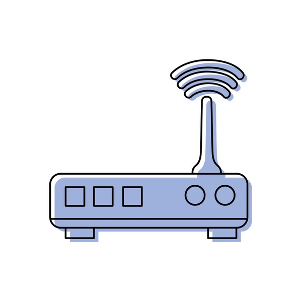 Színes Router Wifi Digitális Technológia Hálózati Vektoros Illusztráció — Stock Vector