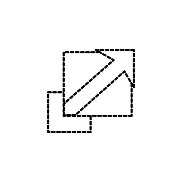 Kwadratowy Kształt Białym Tle Konstrukcji Geometrycznych Streszczenie Tematu Ilustracja Wektorowa — Wektor stockowy