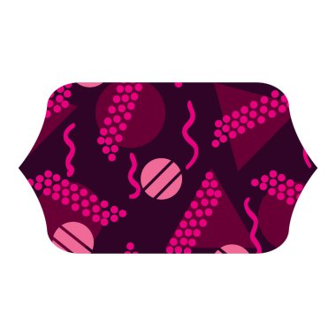 memphis geometrik figürler arka plan vektör çizim ile renkli dikdörtgen