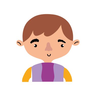 Çocuk küçük insanlar Tema izole tasarım vektör çizim ve çocuk çocukluk