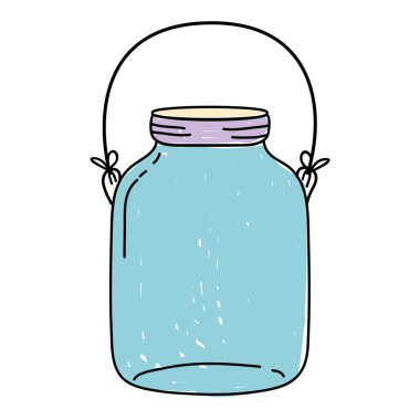 Orta mason cam tel sapı vektör çizim ile