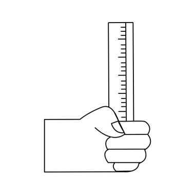 satırı el ile cetvel okul kap tasarlamak vektör