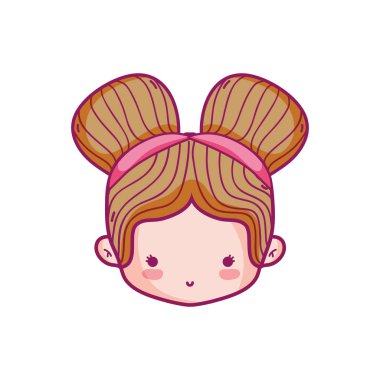 Kız çocuk çocukluk ve küçük insanlar Tema izole tasarım vektör çizim