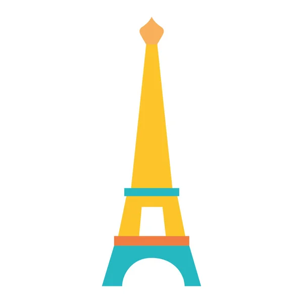 Colorido Eiffel Torre Paris Viagem Férias Vetor Ilustração —  Vetores de Stock