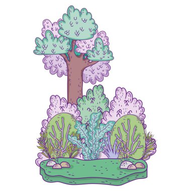 güzel orman manzara sahne