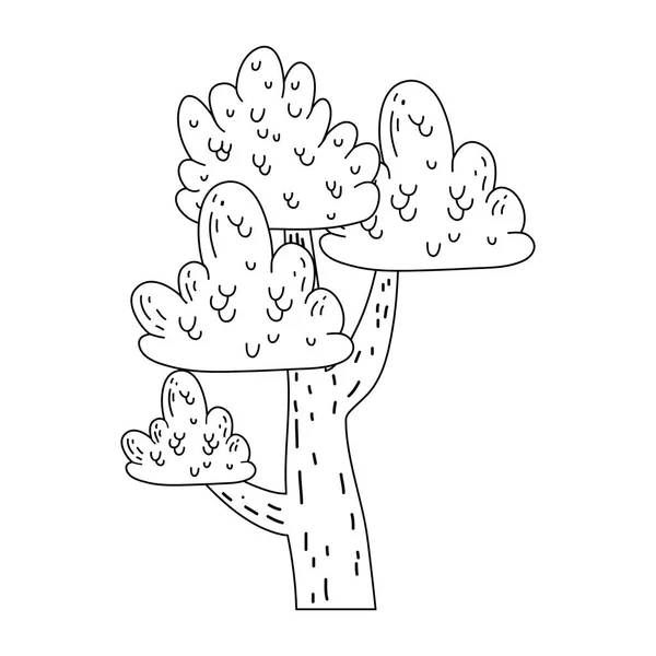 Belo ícone de conto de fadas árvore —  Vetores de Stock