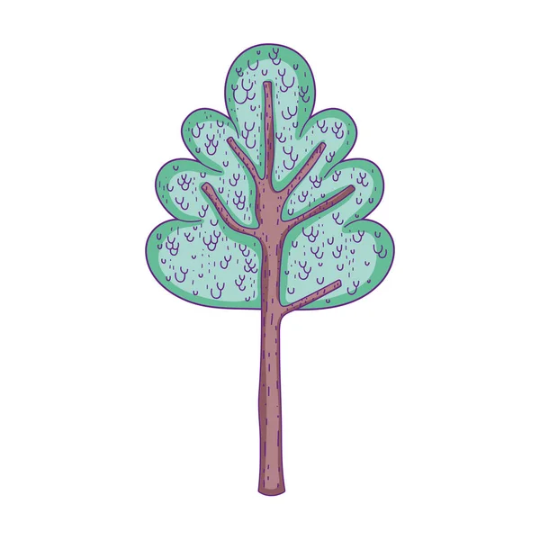 Vackert Träd Fairytale Ikon Vektor Illustration Design — Stock vektor