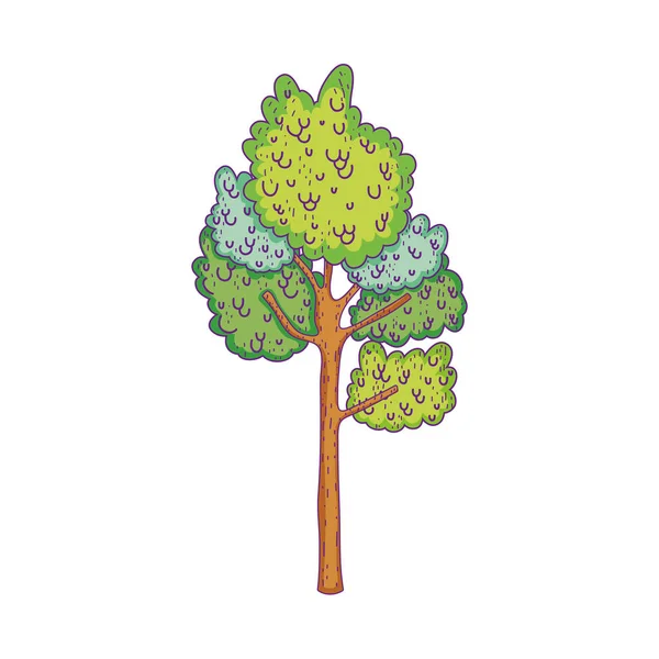 Krásný strom pohádka ikona — Stockový vektor