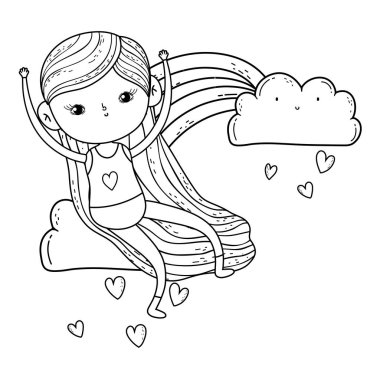 Gökkuşağı karakter, küçük kız