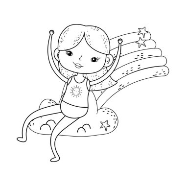 Gökkuşağı karakter, küçük kız