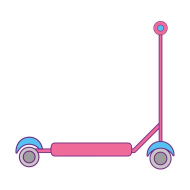 şirin kaykay çocukça simgesi