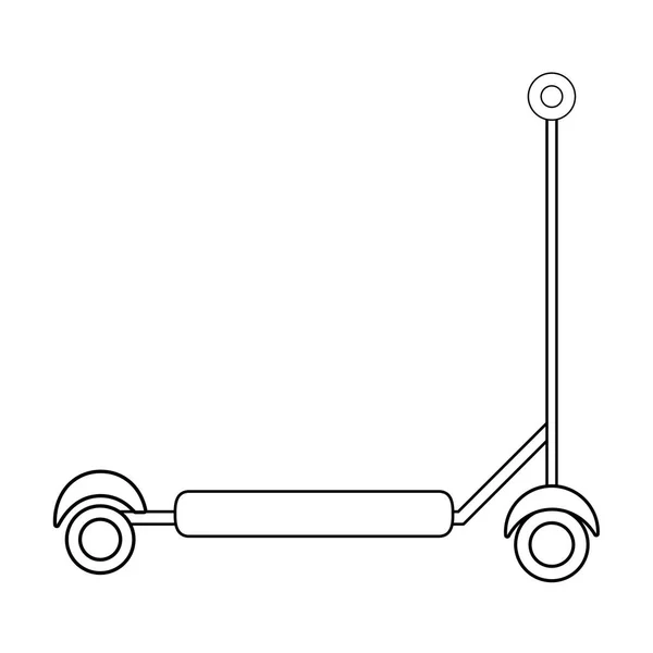 Icône mignonne skateboard enfant — Image vectorielle