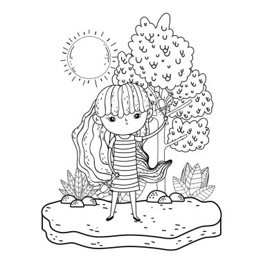 marakas oynayan sevimli küçük kız