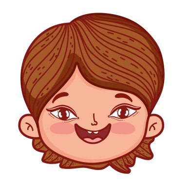Sevimli küçük çocuk baş karakter.