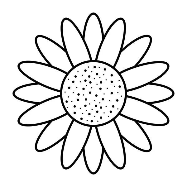 Όμορφο λουλούδι κινουμένων σχεδίων — Διανυσματικό Αρχείο