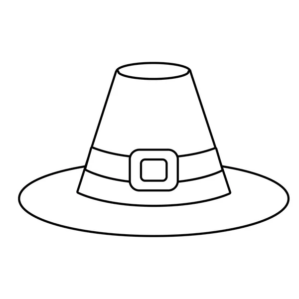 Chapéu de roupa desenhos animados —  Vetores de Stock
