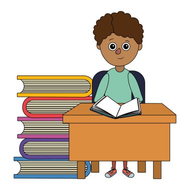 okul çocuk çizgi film