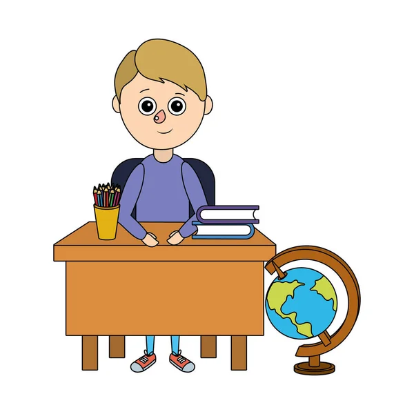 Dibujos animados escolares para niños — Vector de stock