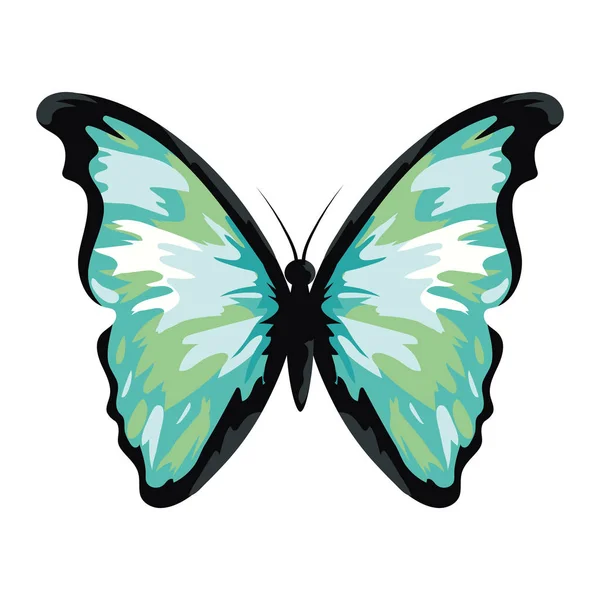 Hermosa mariposa de dibujos animados — Vector de stock