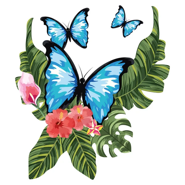 Schöner Schmetterling Cartoon — Stockvektor
