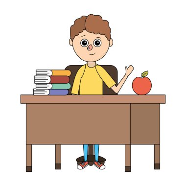 okul çocuk çocuk çizgi film