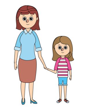 okul öğrenci kız çizgi film