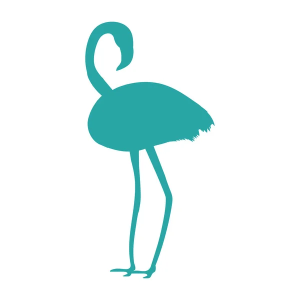 Desenhos animados de flamingo tropical —  Vetores de Stock