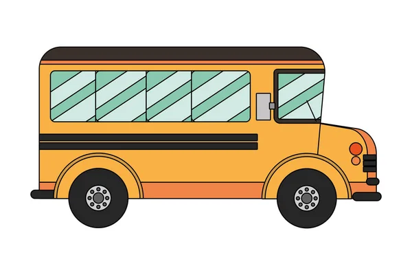 Мультфильм о школьном автобусе — стоковый вектор
